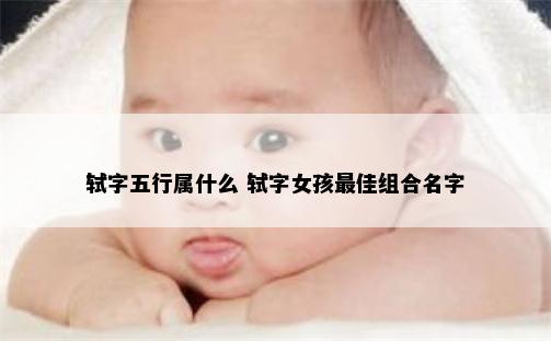 轼字五行属什么 轼字女孩最佳组合名字