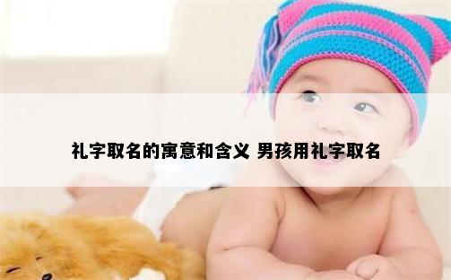 礼字取名的寓意和含义 男孩用礼字取名