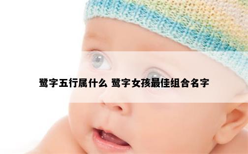鹭字五行属什么 鹭字女孩最佳组合名字