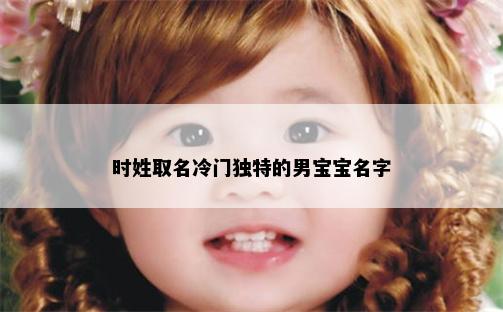 时姓取名冷门独特的男宝宝名字