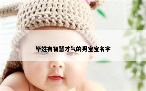 毕姓有智慧才气的男宝宝名字