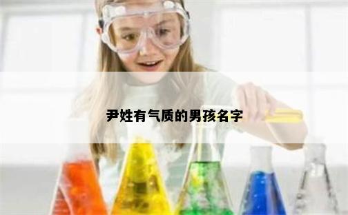 尹姓有气质的男孩名字