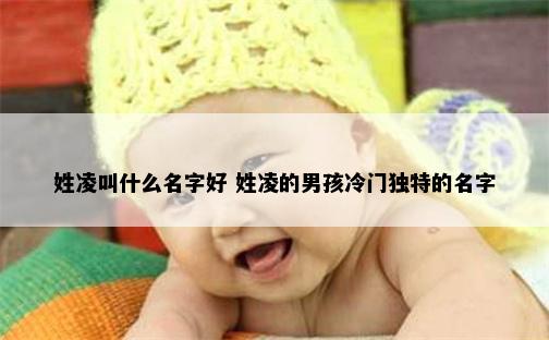 姓凌叫什么名字好 姓凌的男孩冷门独特的名字
