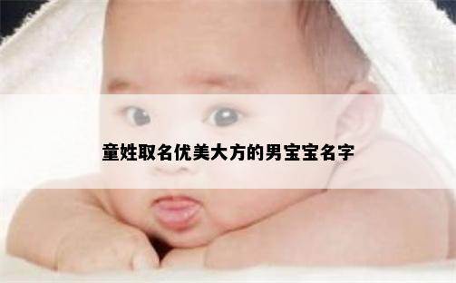 童姓取名优美大方的男宝宝名字