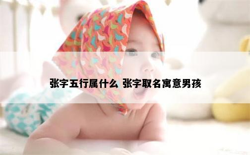 张字五行属什么 张字取名寓意男孩