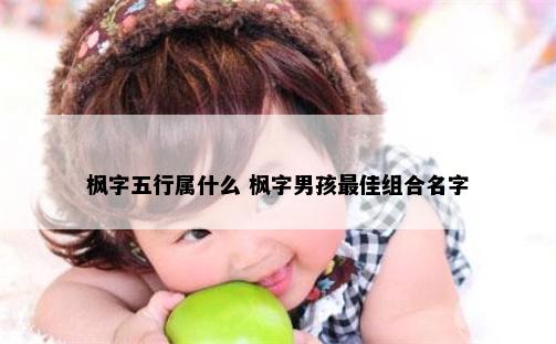 枫字五行属什么 枫字男孩最佳组合名字