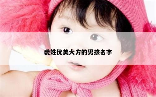 裘姓优美大方的男孩名字