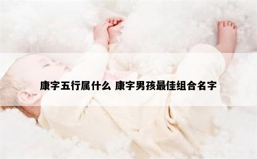 康字五行属什么 康字男孩最佳组合名字