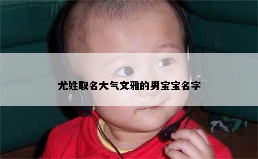 尤姓取名大气文雅的男宝宝名字
