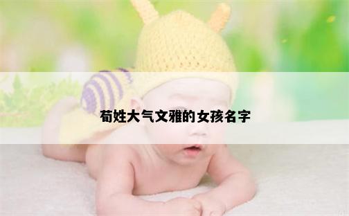 荀姓大气文雅的女孩名字