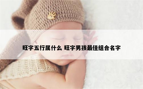 旺字五行属什么 旺字男孩最佳组合名字