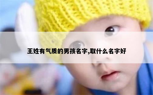王姓有气质的男孩名字,取什么名字好