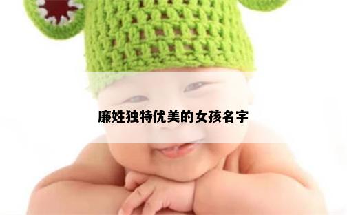 廉姓独特优美的女孩名字