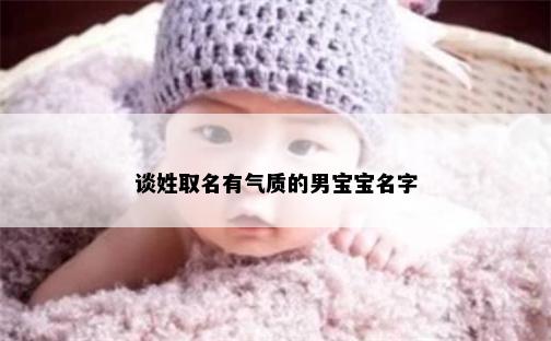 谈姓取名有气质的男宝宝名字