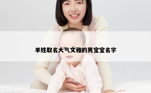羊姓取名大气文雅的男宝宝名字