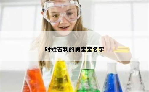 时姓吉利的男宝宝名字