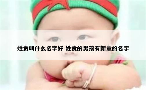 姓贲叫什么名字好 姓贲的男孩有新意的名字