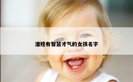 潘姓有智慧才气的女孩名字