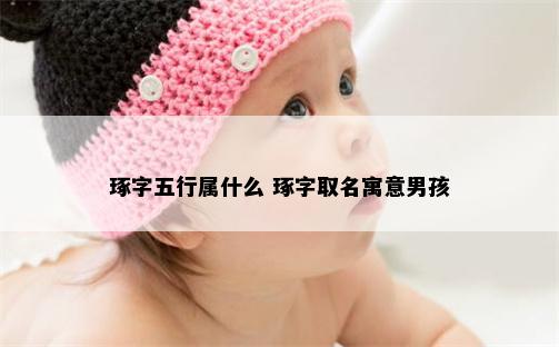 琢字五行属什么 琢字取名寓意男孩