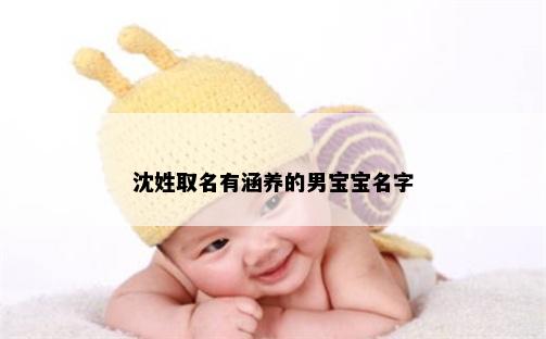 沈姓取名有涵养的男宝宝名字