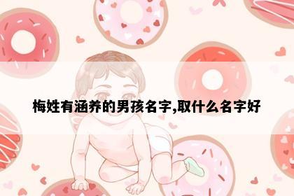 梅姓有涵养的男孩名字,取什么名字好