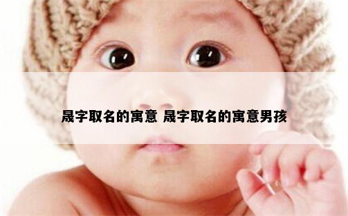 晟字取名的寓意 晟字取名的寓意男孩