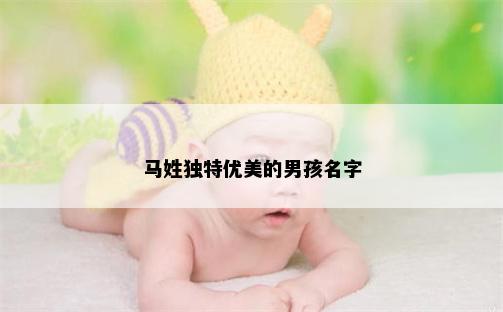 马姓独特优美的男孩名字