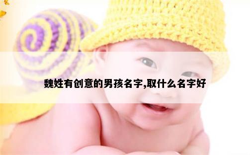 魏姓有创意的男孩名字,取什么名字好