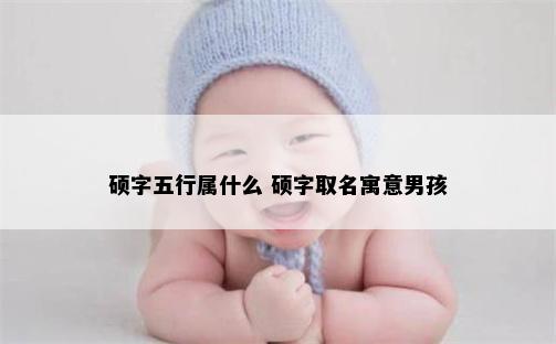 硕字五行属什么 硕字取名寓意男孩
