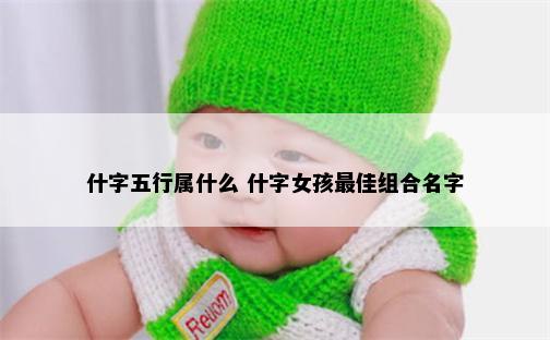 什字五行属什么 什字女孩最佳组合名字