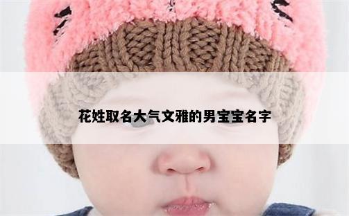 花姓取名大气文雅的男宝宝名字
