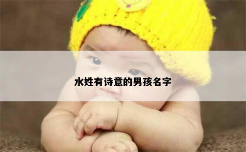水姓有诗意的男孩名字