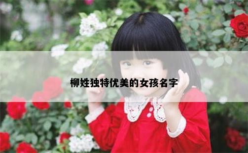 柳姓独特优美的女孩名字