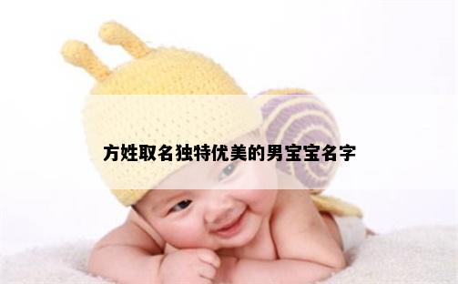 方姓取名独特优美的男宝宝名字