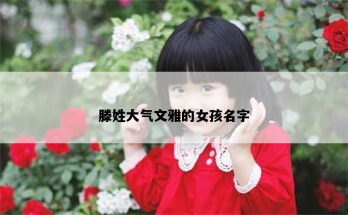 滕姓大气文雅的女孩名字