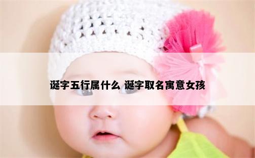 诞字五行属什么 诞字取名寓意女孩