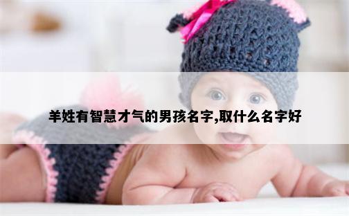 羊姓有智慧才气的男孩名字,取什么名字好