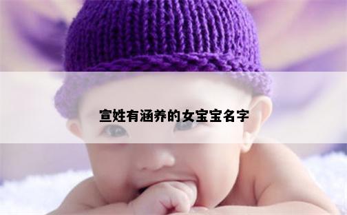 宣姓有涵养的女宝宝名字