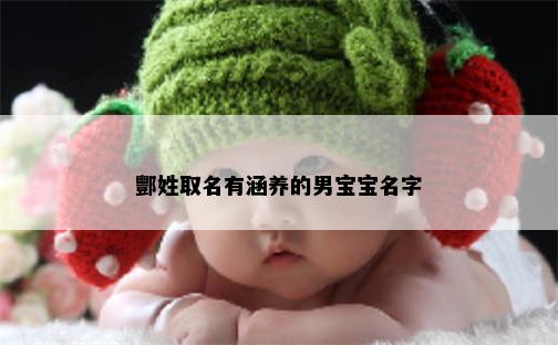 酆姓取名有涵养的男宝宝名字