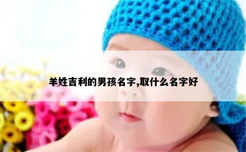 羊姓吉利的男孩名字,取什么名字好