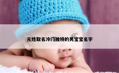 元姓取名冷门独特的男宝宝名字