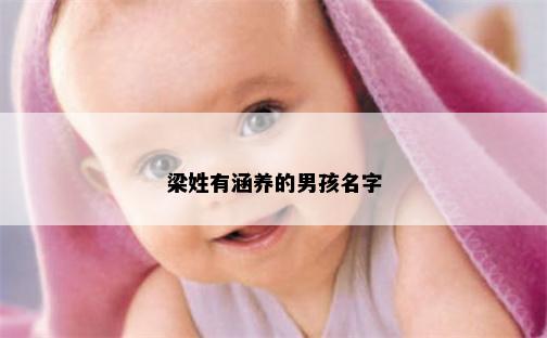 梁姓有涵养的男孩名字