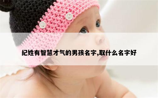 纪姓有智慧才气的男孩名字,取什么名字好