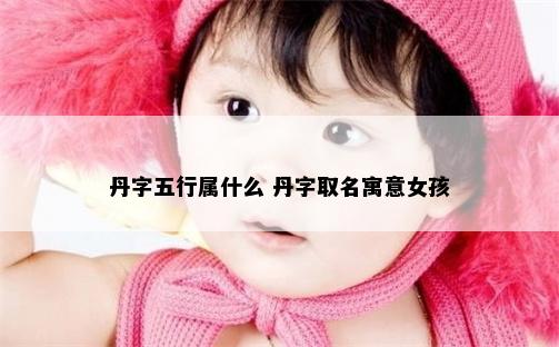 丹字五行属什么 丹字取名寓意女孩