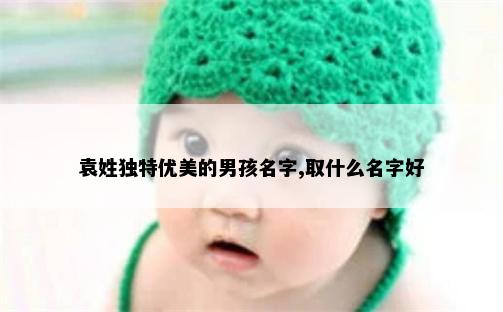袁姓独特优美的男孩名字,取什么名字好