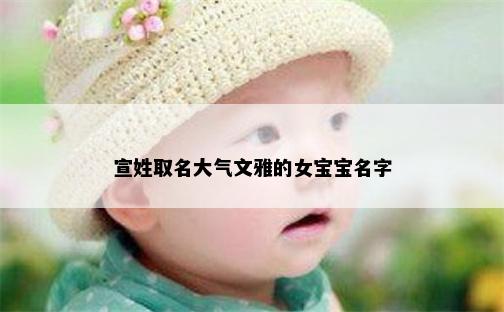 宣姓取名大气文雅的女宝宝名字