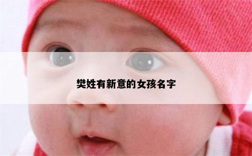 樊姓有新意的女孩名字