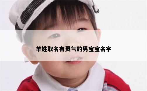 羊姓取名有灵气的男宝宝名字