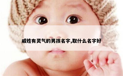 戚姓有灵气的男孩名字,取什么名字好