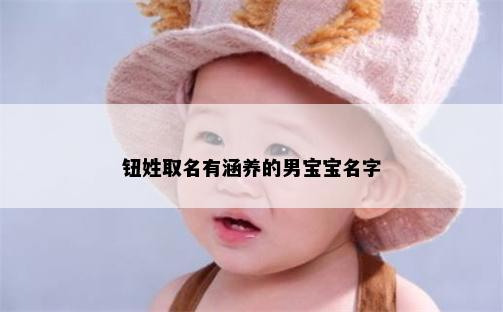 钮姓取名有涵养的男宝宝名字